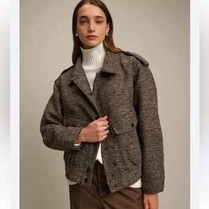 NWT DELUC Andrew Bomber Jacket-S